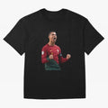 Cristiano Ronaldo T-Shirt Oversized T-Shirt Celebrate the FIFA World Cup 2026 USA Canada Mexico Journey through Messi, Neymar and Mbappe Highlights, Argentina, France and Brazil Pride, Fan Favorite Moments, National Team Passion, Big Match Drama