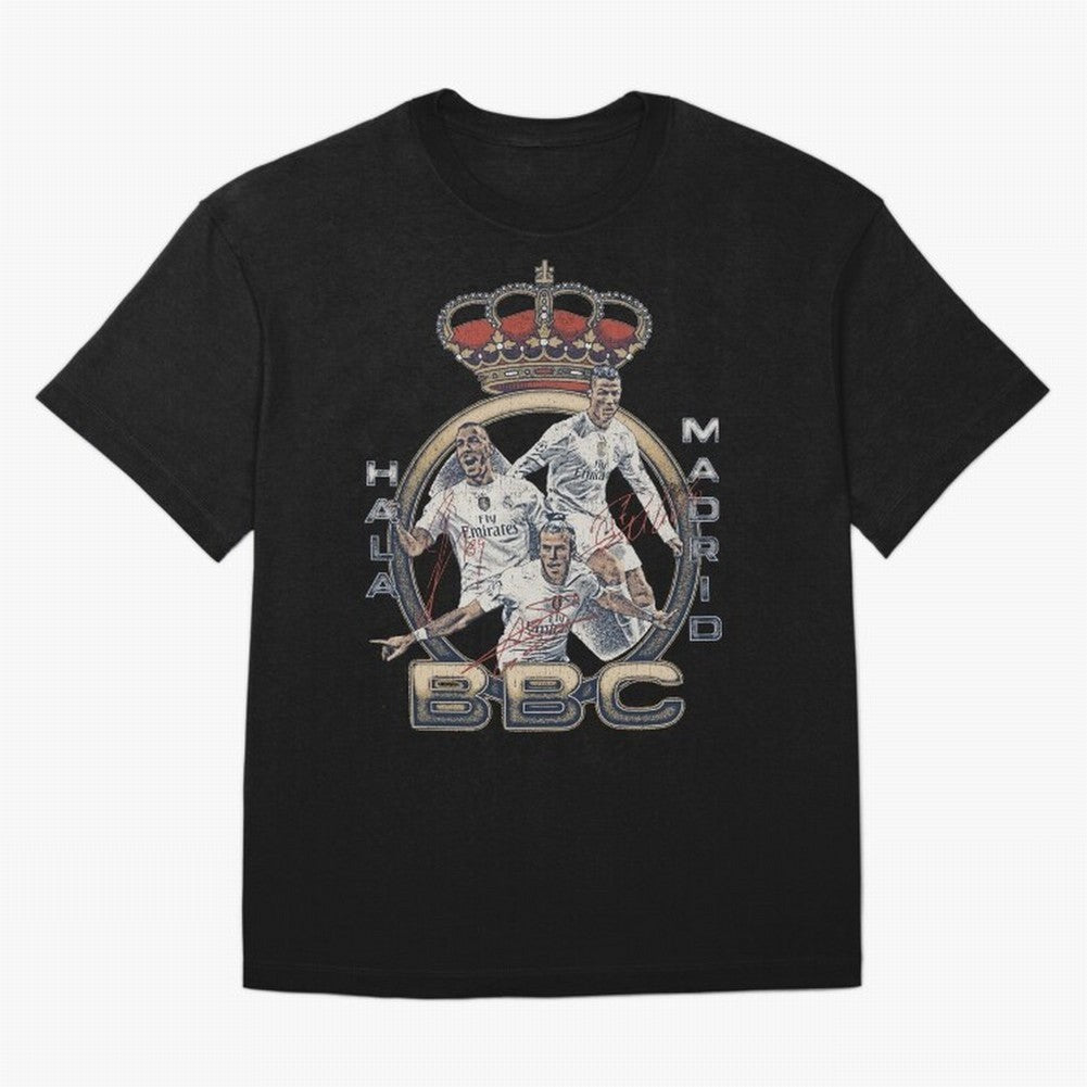 BBC of Real Madrid Oversized T-Shirt Celebrate the FIFA World Cup 2026 Group Stage Journey through Cristiano Ronaldo Highlights, Argentina, France and Brazil Pride, Football Festival Excitement, Trophy Ambitions, Country Rivalries and Star Player