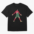 Cristiano Ronaldo illustration Oversized T-Shirt Feel FIFA World Cup 2026 Spirit, Featuring England and Germany, Haaland, Championship Spirit, Famous Goals, Roaring Crowds and International Football Unity; Great for Supporters Who Love Legendary