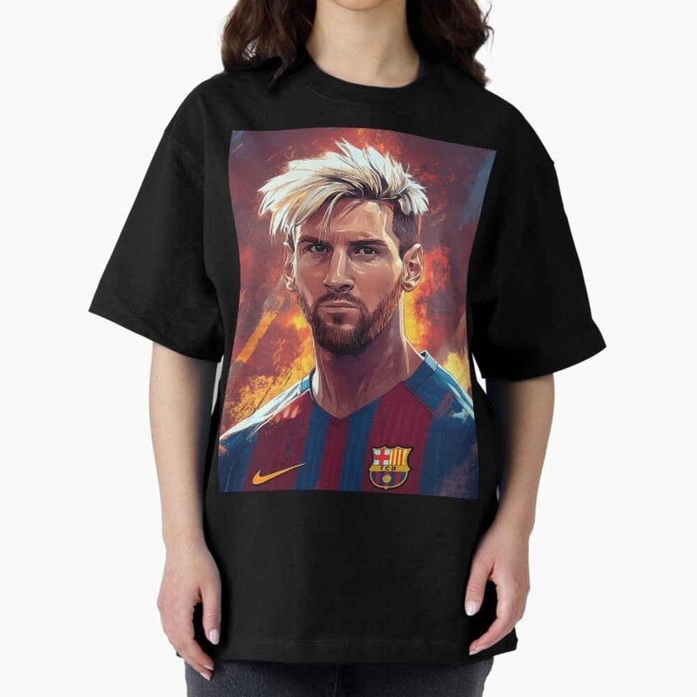 Lionel Messi Oversized T-Shirt Unlock Global Football Passion for FIFA World Cup 2026, Connected to Haaland, England, France and Netherlands, Champion Mindset, Group Stage Buzz, Knockout Tension and Passionate Fan Culture; Created for Match Day