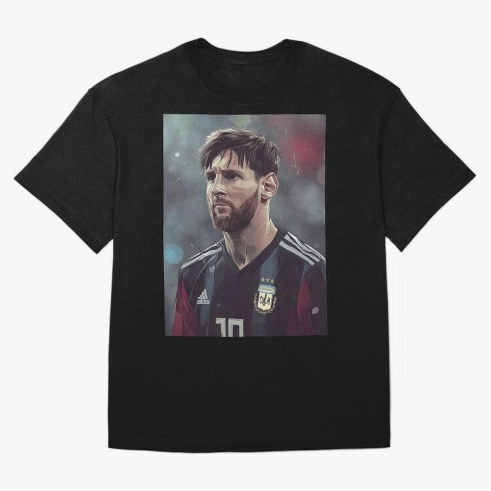 Lionel Messi Oversized T-Shirt Celebrate National Team Dreams in FIFA World Cup 2026 USA Canada Mexico for Fans of CR7 and Messi and Argentina and Brazil, Bringing Fan Favorite Moments, National Team Passion, Big Match Drama and Soccer History;