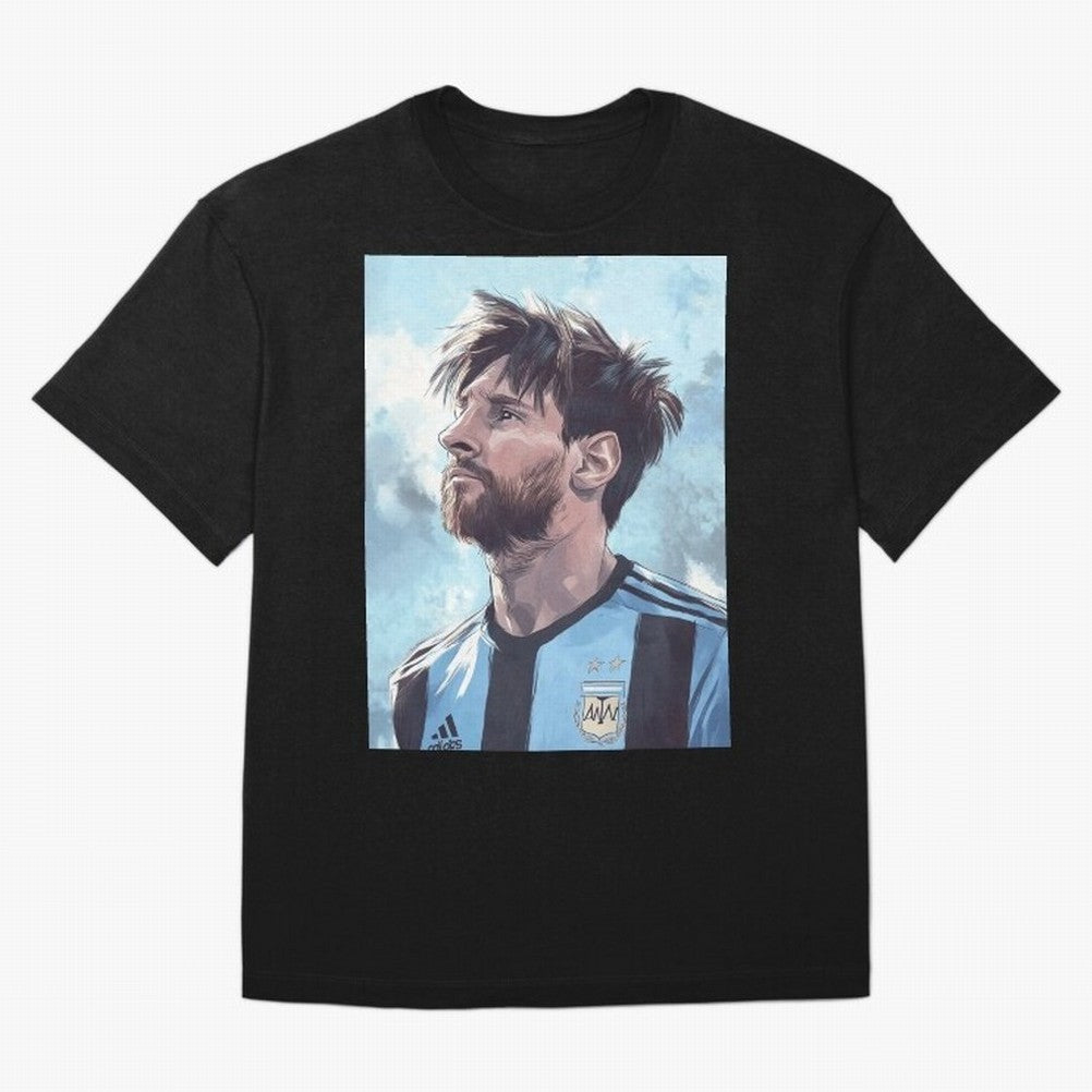 Lionel Messi Oversized T-Shirt Represent FIFA World Cup 2026 Group Stage Spirit, Centered on France and Portugal, Haaland, Football History, Final Match Energy, Crowd Noise and Once in a Lifetime Moments; Created for Match Day Parties, Soccer