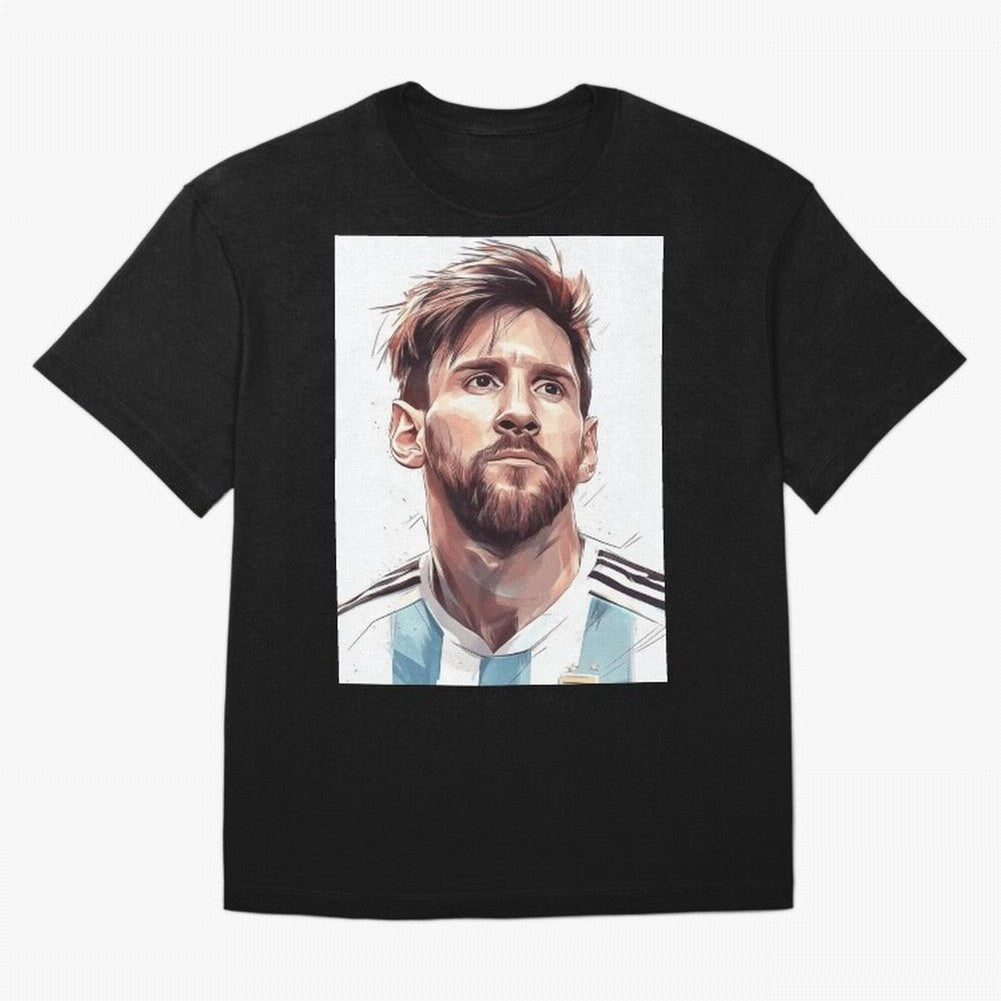 Lionel Messi Oversized T-Shirt Cheer through Every Moment of FIFA World Cup 2026 USA Canada Mexico for Fans of Messi, Neymar and Mbappe and Argentina, France and Brazil, Bringing Game Day Rituals, Football Legends, Country Pride and the Road to the