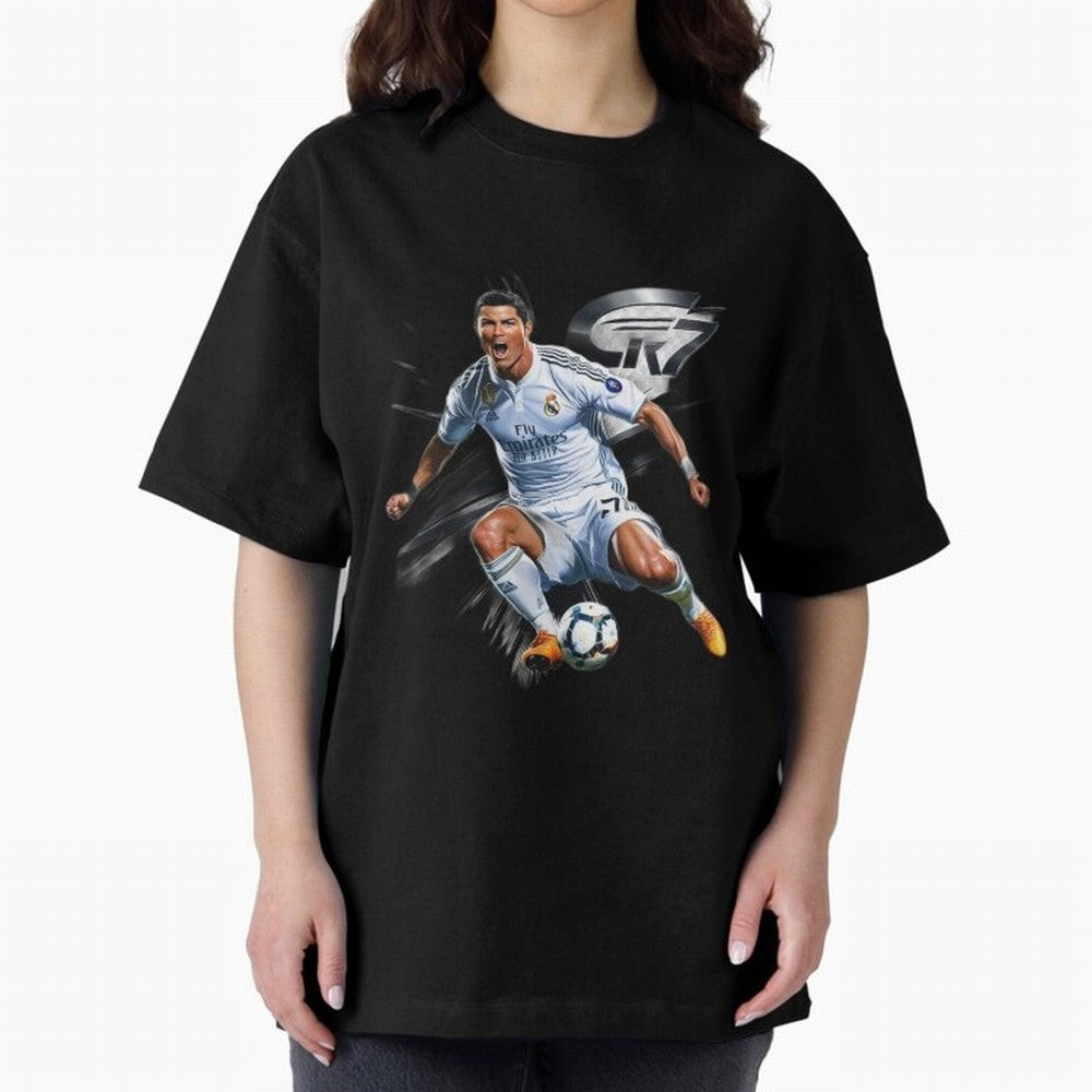 CR7 Ronaldo Legacy GOAT Soccer Fan T-Shirt ¨C Ultimate Football Icon Oversized T-Shirt Celebrate National Team Dreams in the FIFA World Cup 2026 Group Stage Journey through CR7 and Messi Highlights, England and Germany Pride, Champion Mindset,