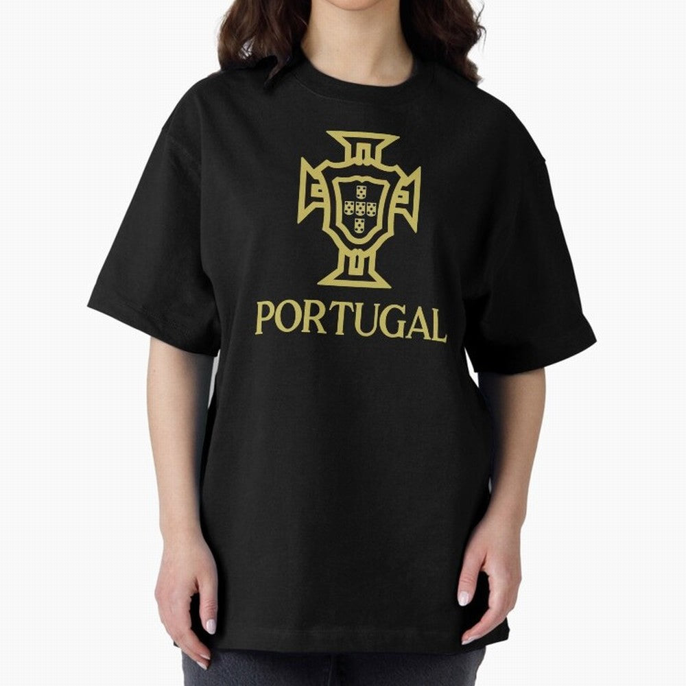 Portugal Oversized T-Shirt Honor the Football Icons of Match Day Hype around FIFA World Cup 2026 Group Stage, Haaland and Mbappe, Argentina and Brazil, Vintage Soccer Flavor, Modern Football Stars, National Flags and Final Night Emotion; Great for