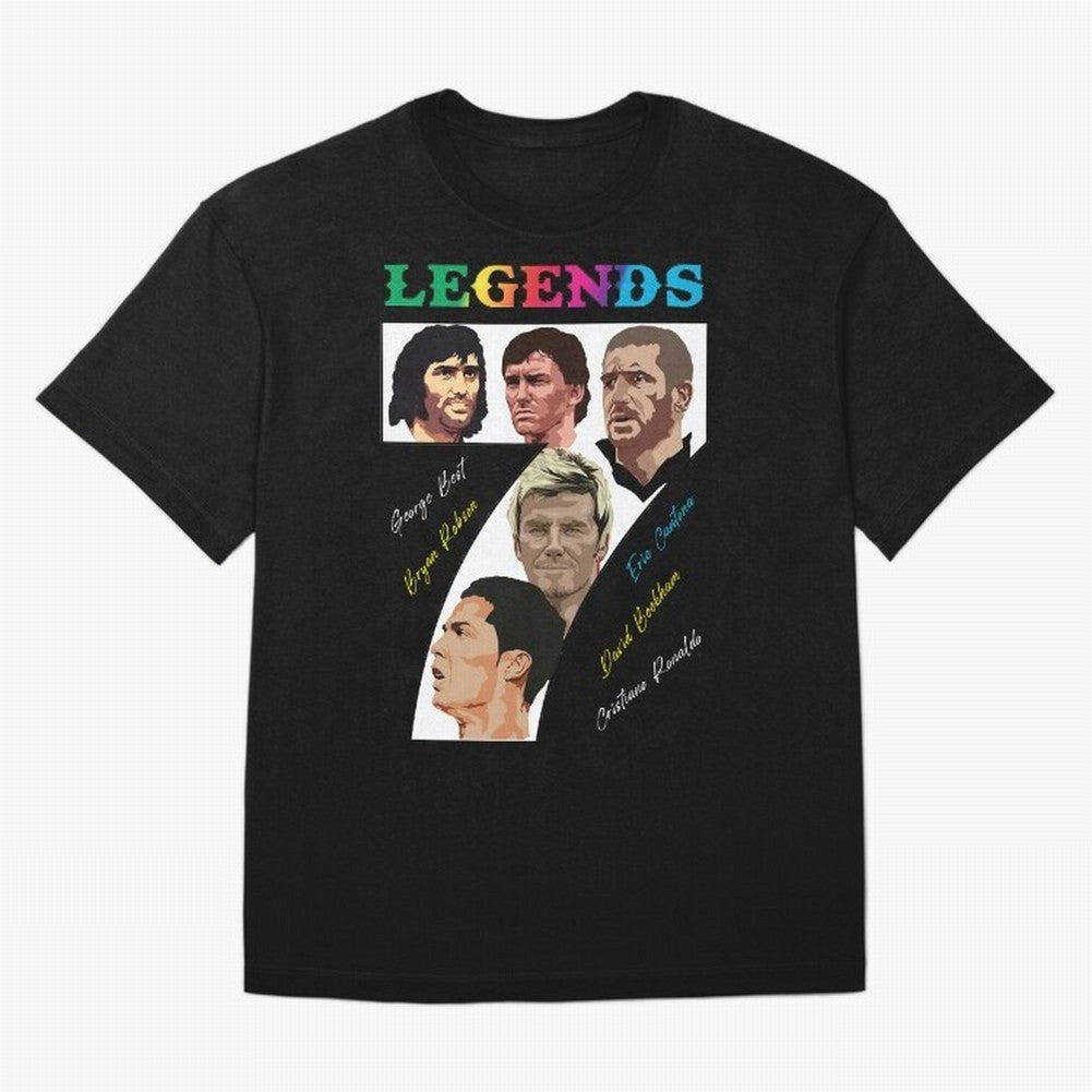 LEGENDS OF FOOTBALL Oversized T-Shirt Bring Bold Fan Energy to FIFA World Cup 2026 Group Stage Spirit, Driven by Netherlands, Messi, CR7 and Mbappe, Fan Favorite Moments, National Team Passion, Big Match Drama and Soccer History; Made for Die Hard