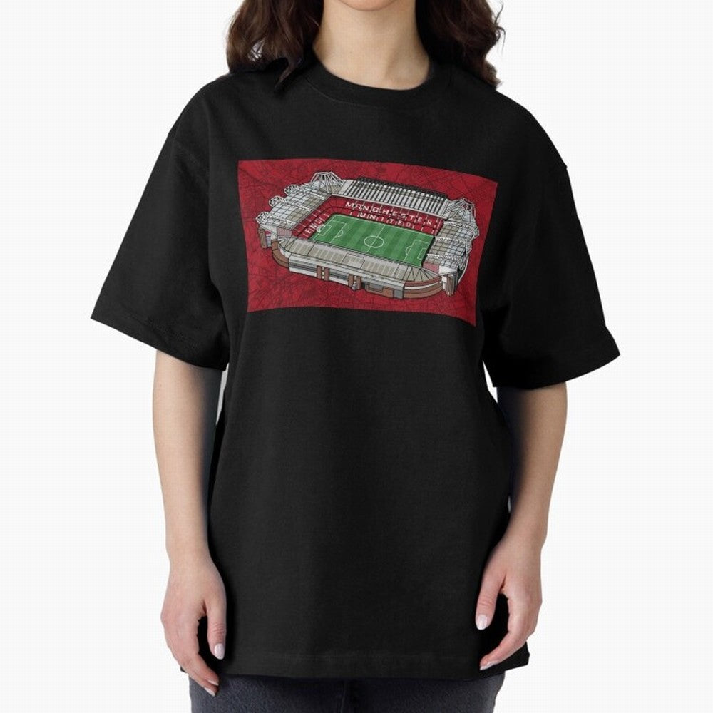 Old Trafford Manchester United Oversized T-Shirt Make the Season About FIFA World Cup 2026 Group Stage for Fans of CR7 and Messi and Spain and Netherlands, Bringing Sports Nostalgia, International Competition, Famous Players and Unforgettable