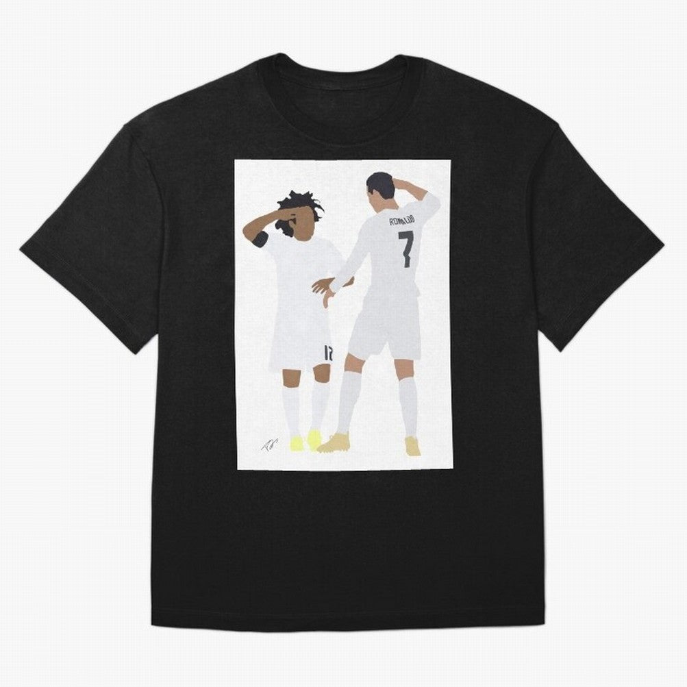 Ronaldo & Marcelo Oversized T-Shirt Celebrate the Magic of FIFA World Cup 2026 Group Stage Centered on Haaland and Mbappe, Argentina and Brazil Energy, Global Supporter Spirit, Legendary Goals, National Colors and Tournament Celebration; Perfect