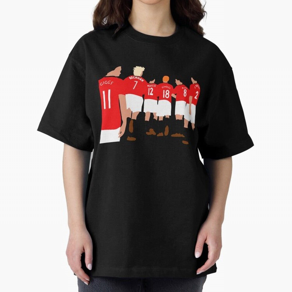 Class of 92 - Manchester United Legends Oversized T-Shirt Represent Fans Who Live for Match Day Hype around FIFA World Cup 2026 Group Stage, Messi, CR7 and Mbappe, Portugal, Spain and Germany, Champion Mindset, Group Stage Buzz, Knockout Tension