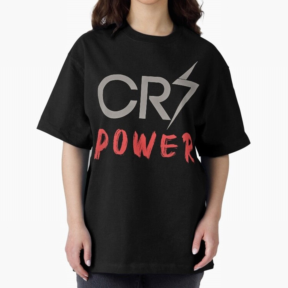 CR7 Power 2 Oversized T-Shirt Celebrate FIFA World Cup 2026 Capturing Mbappe and Neymar, Netherlands Energy, Global Supporter Spirit, Legendary Goals, National Colors and Tournament Celebration; Great for Supporters Who Love Legendary Players,