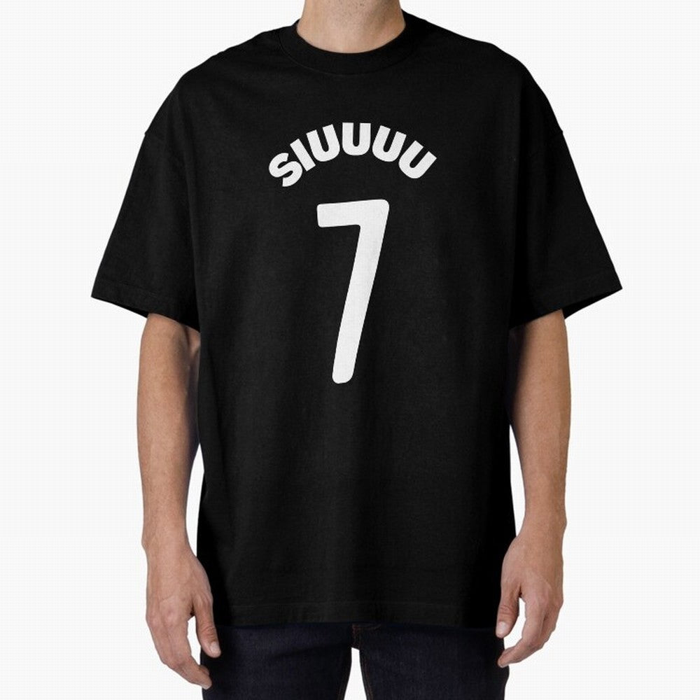 SIUUU Oversized T-Shirt Get Ready for FIFA World Cup 2026 USA Canada Mexico Spirit, Built around Brazil, Messi, CR7 and Mbappe, Game Day Rituals, Football Legends, Country Pride and the Road to the Final; Created for Match Day Parties, Soccer
