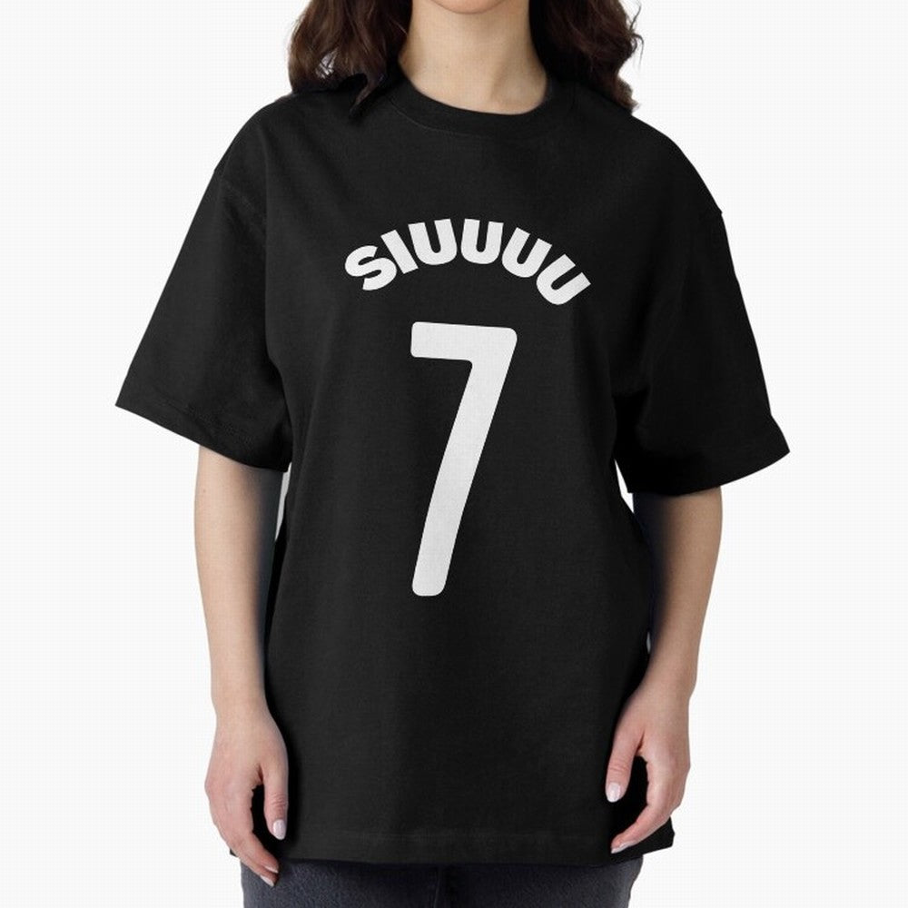 SIUUU Oversized T-Shirt Get Ready for FIFA World Cup 2026 USA Canada Mexico Spirit, Built around Brazil, Messi, CR7 and Mbappe, Game Day Rituals, Football Legends, Country Pride and the Road to the Final; Created for Match Day Parties, Soccer
