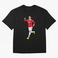 Cristiano Ronaldo Right Here Goal Celebration Oversized T-Shirt Spotlight FIFA World Cup 2026 USA Canada Mexico for Fans of CR7 and Messi and Argentina, France and Brazil, Bringing Stadium Chants, National Pride, Trophy Dreams and Unforgettable