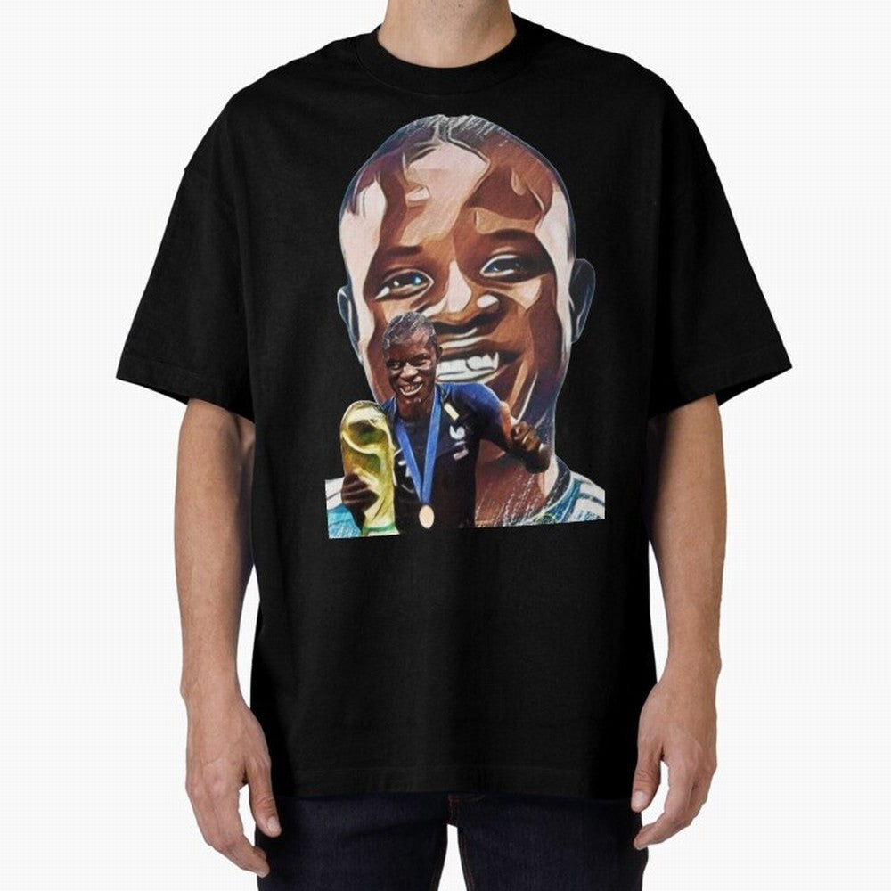N'golo Kante Oversized T-Shirt Turn Every Weekend Toward FIFA World Cup 2026 Filled with Messi, Brazil Energy, Retro Football Energy, Iconic Rivalries, Trophy Chase Drama and Stadium Atmosphere; Ideal for Fans Who Follow Messi, Cristiano Ronaldo,