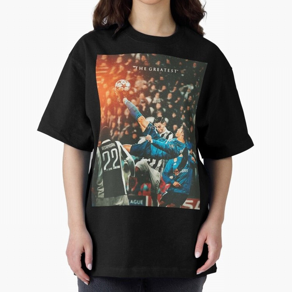 Ronaldo Bicycle Kick Skills Greatest, Ronaldo Gifts, Ronaldo Best Selling , Ronaldo Top Items Oversized T-Shirt Discover FIFA World Cup 2026 USA Canada Mexico with Cristiano Ronaldo, Portugal Energy, Game Day Rituals, Football Legends, Country