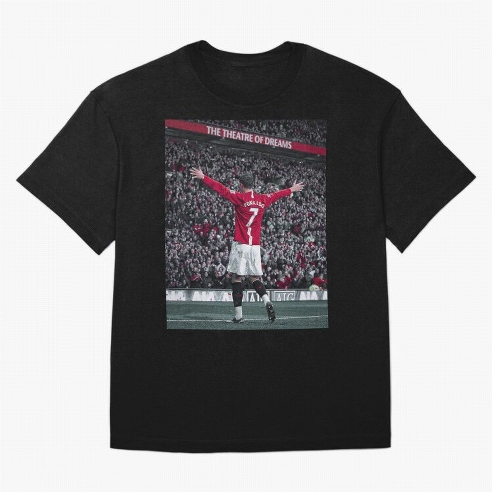 Cristiano Ronaldo Manchester United Oversized T-Shirt Discover FIFA World Cup 2026 Group Stage Spirit, Capturing Argentina and Brazil, Messi, CR7 and Mbappe, Football Festival Excitement, Trophy Ambitions, Country Rivalries and Star Player Buzz;