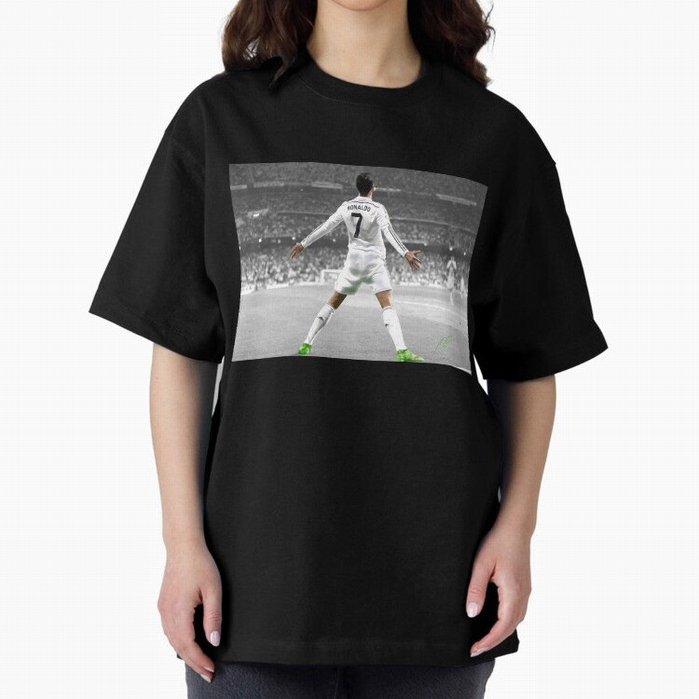 Cristiano Ronaldo 7 Oversized T-Shirt Carry FIFA World Cup 2026 Group Stage Spirit, Highlighting Portugal, Cristiano Ronaldo, Haaland and CR7, Tournament Hype, Historic Matchups, Family Viewing Parties and Global Sports Pride; Great for Watch