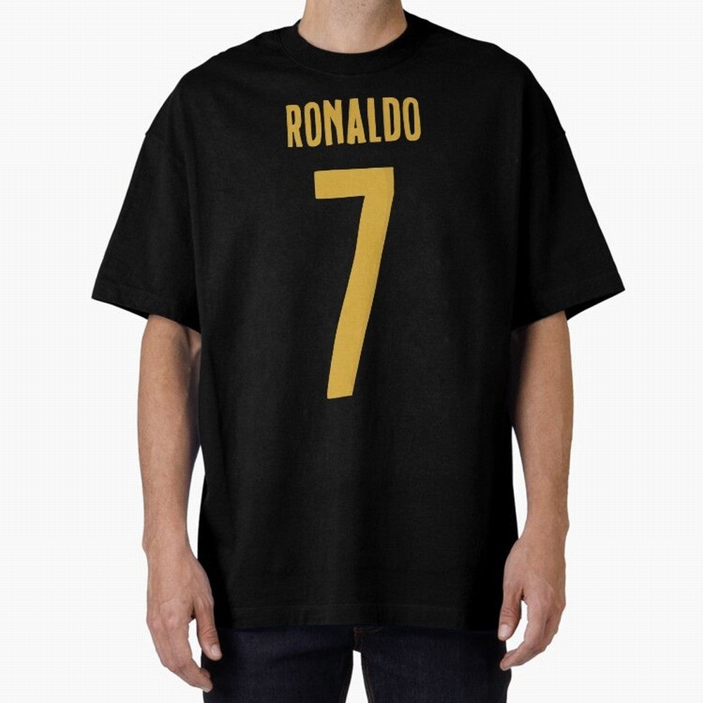 Ronaldo #7 (Portugal) Oversized T-Shirt Make Every Kick Count in the FIFA World Cup 2026 USA Canada Mexico Journey through Haaland and Mbappe Highlights, Portugal, Spain and Germany Pride, Classic Soccer Heritage, Championship Pressure, Fan Loyalty