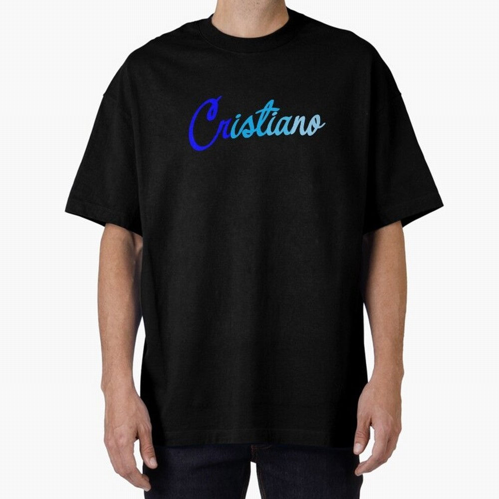 Cristiano Oversized T-Shirt Show Your Stadium Side during Global Football Passion for FIFA World Cup 2026 Group Stage, Centered on Haaland and Mbappe, Portugal, Champion Mindset, Group Stage Buzz, Knockout Tension and Passionate Fan Culture; Ideal