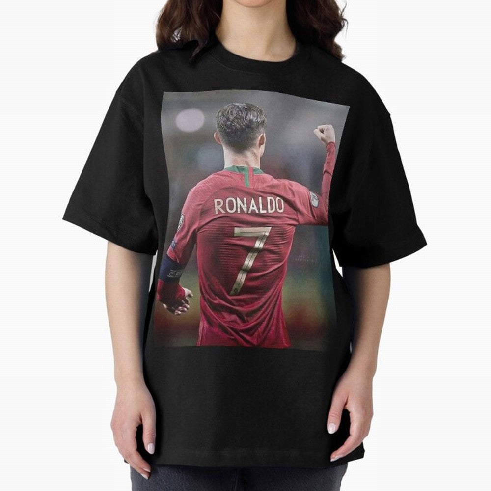 Cristiano Ronaldo CR7 Oversized T-Shirt Upgrade FIFA World Cup 2026 Spirit, Capturing England, France and Netherlands, Neymar, Championship Spirit, Famous Goals, Roaring Crowds and International Football Unity; Created for Match Day Parties, Soccer