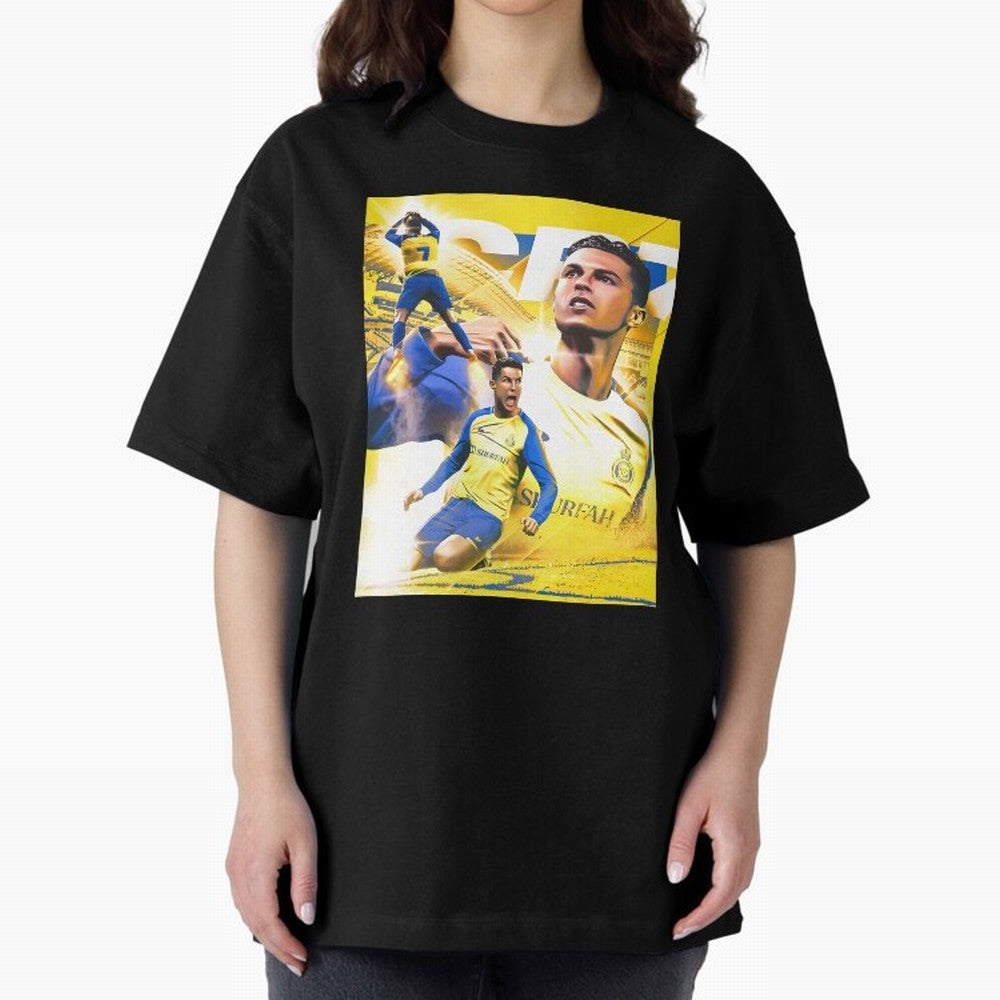 legend footballer yellow Oversized T-Shirt Back Your Heroes with Global Football Passion for FIFA World Cup 2026 USA Canada Mexico, Driven by Messi, CR7 and Mbappe, Netherlands, Champion Mindset, Group Stage Buzz, Knockout Tension and Passionate