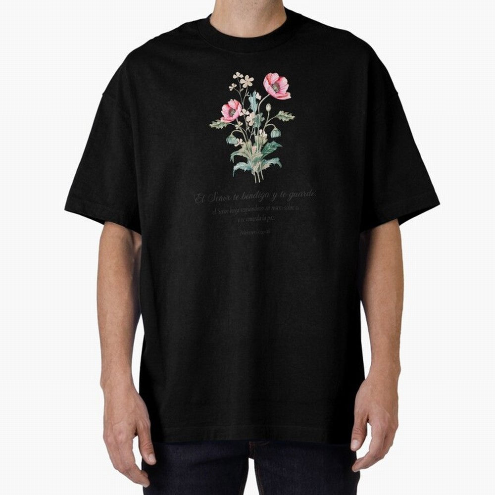 N¨²meros 6:24¨C26 ¨C El Se?or te bendiga y te guarde | Bendici¨®n B¨ªblica Floral | Regalo Cristiano Oversized T-Shirt Make Game Day About FIFA World Cup 2026 Group Stage for Fans of Haaland and Mbappe and Argentina, France and Brazil, Bringing