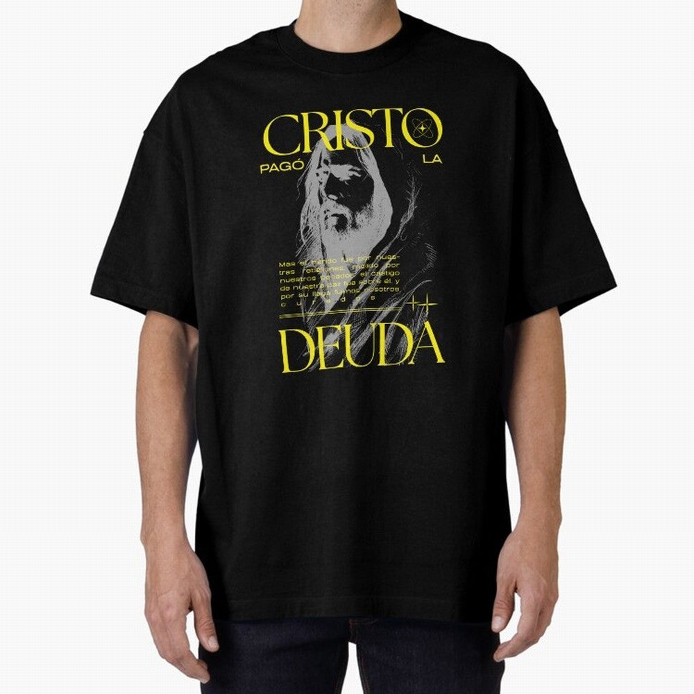 Cristo Pag¨® la Deuda - Isa¨ªas 53:5 Streetwear Style Oversized T-Shirt Celebrate National Team Dreams in FIFA World Cup 2026 Spirit, Built around France and Portugal, Haaland and Mbappe, Championship Spirit, Famous Goals, Roaring Crowds and