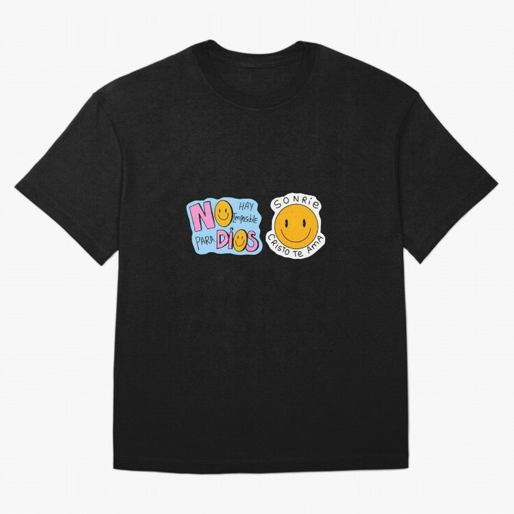 No Hay Imposibles Para Dios Sonrie Cristo Te Ama Oversized T-Shirt Show Your Tournament Heart for FIFA World Cup 2026 Centered on Cristiano Ronaldo, Haaland and CR7, England Energy, Supporter Pride, Iconic Celebrations, Legendary Names and Global