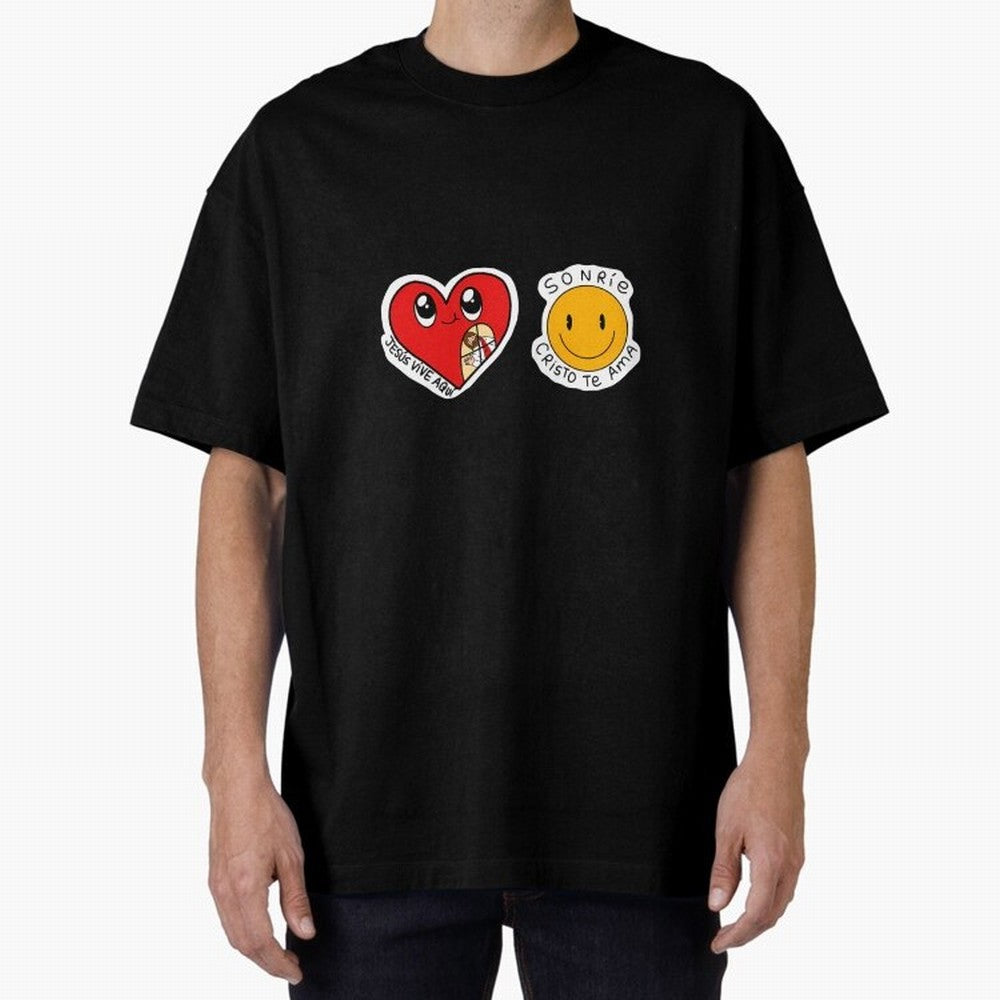 Jesus Vive Aqu Oversized T-Shirt Cheer for FIFA World Cup 2026 for Fans of Messi and England, Bringing Championship Spirit, Famous Goals, Roaring Crowds and International Football Unity; Ideal for Passionate Fans Who Love Underdog Stories,