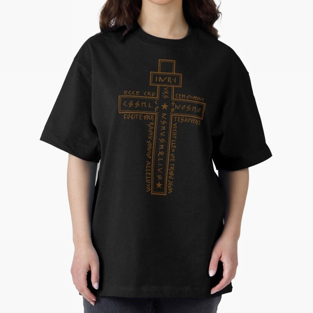 Cruz del Santo Padre Benito 2 Oversized T-Shirt Feel the Heartbeat of FIFA World Cup 2026 USA Canada Mexico for Fans of CR7 and Messi and Argentina, France and Brazil, Bringing Game Day Rituals, Football Legends, Country Pride and the Road to the