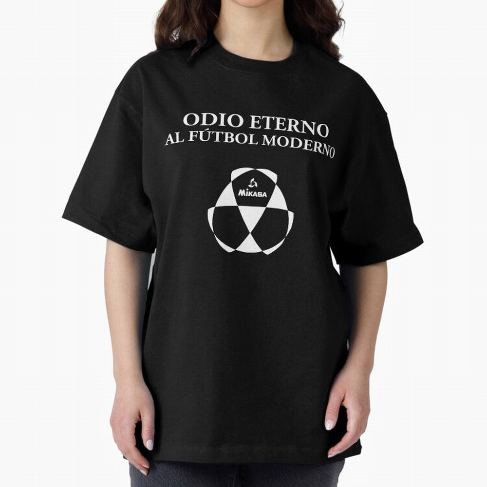 Odio Eterno al F¨²tbol Moderno [White Design] Oversized T-Shirt Show Up for the Glory of the FIFA World Cup 2026 Journey through CR7 and Messi Highlights, Argentina Pride, Stadium Chants, National Pride, Trophy Dreams and Unforgettable Football