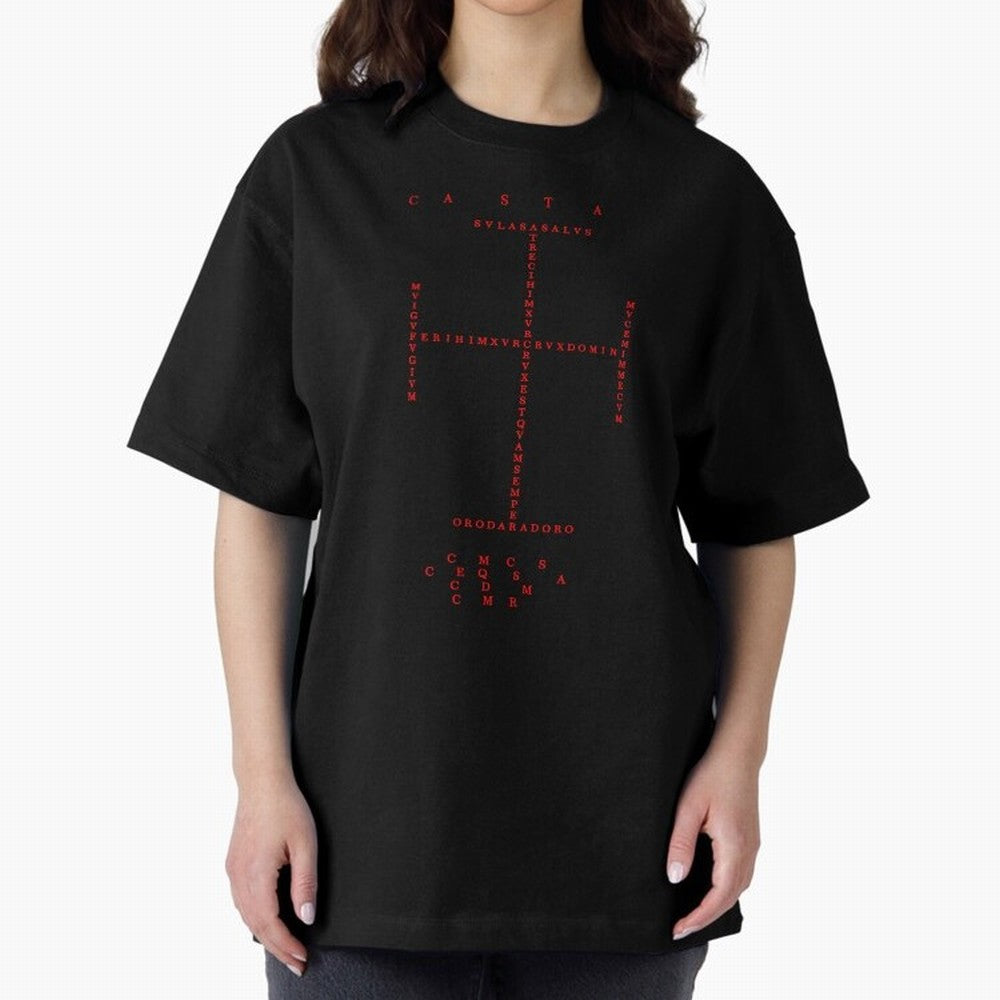 Cruz Ang¨¦lica de Santo Tom¨¢s de Aquino Black n Red Oversized T-Shirt Bring Bold Fan Energy to the FIFA World Cup 2026 Journey through Mbappe Highlights, England and Germany Pride, Game Day Rituals, Football Legends, Country Pride and the Road to