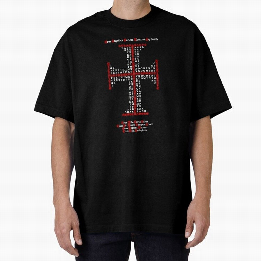 Cruz Ang¨¦lica de Santo Tom¨¢s de Aquino Red n White Oversized T-Shirt Stand with the FIFA World Cup 2026 Journey through Messi and Cristiano Ronaldo Highlights, Germany Pride, Championship Spirit, Famous Goals, Roaring Crowds and International