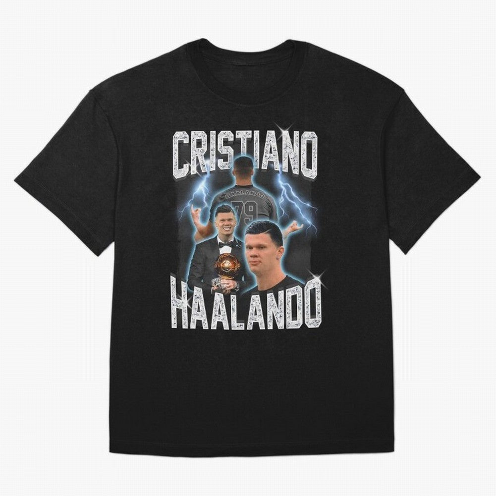 Cristiano Haalando Lightning Poster For Football Fans and Gift For Sports Lovers Oversized T-Shirt Bring a Champion Mindset to Global Football Passion for FIFA World Cup 2026, Built around Cristiano Ronaldo, Argentina, France and Brazil, Worldwide