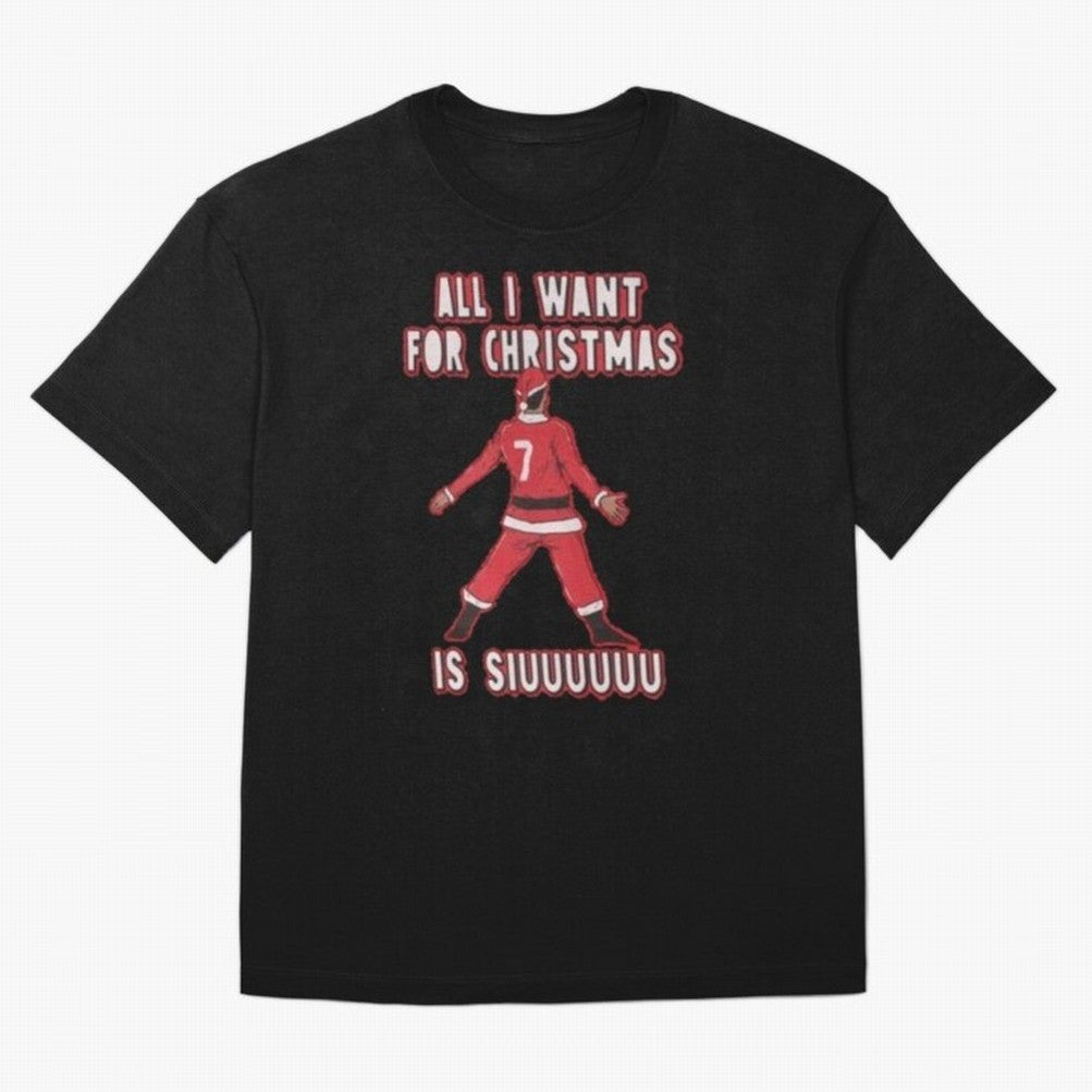 All I Want For Christmas Is Siuuu (3) Oversized T-Shirt Make the Season About FIFA World Cup 2026 USA Canada Mexico Spirit, Capturing Netherlands, Neymar, Haaland and Cristiano Ronaldo, Game Day Rituals, Football Legends, Country Pride and the Road