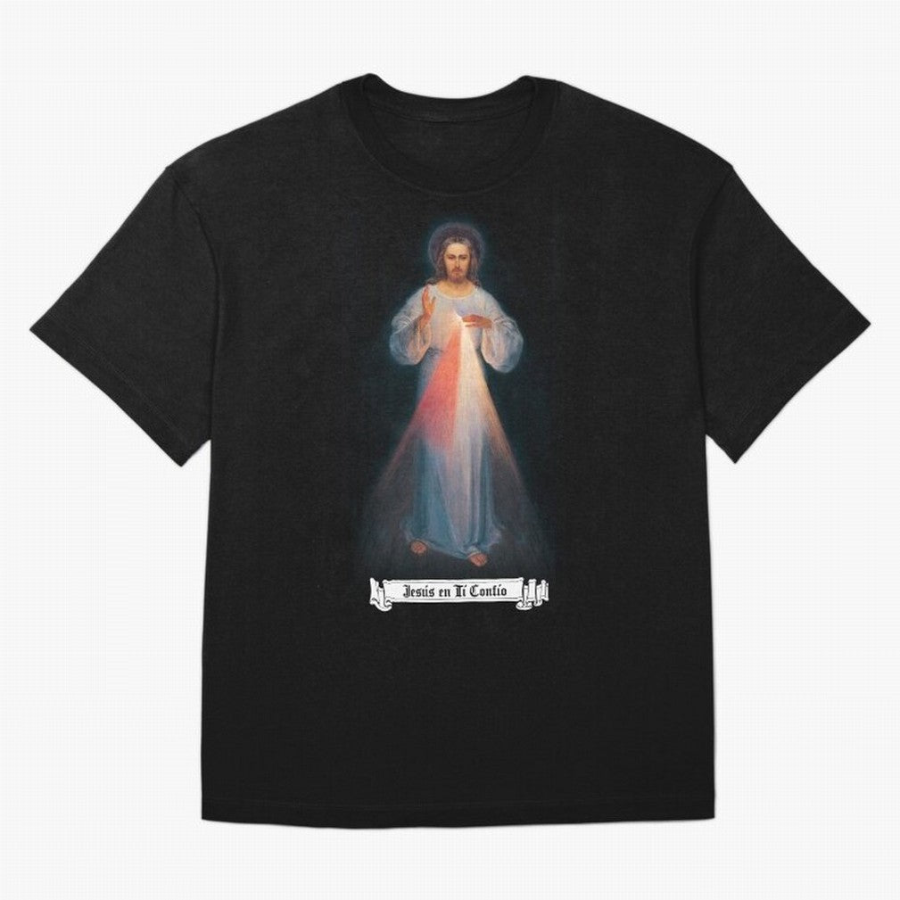 Imagen de la Divina Misericordia, JES¨²S EN T¨ª CONF¨ªO regalos cat¨®licos y cristianos, Oversized T-Shirt Fuel the Hype around Match Day Hype around FIFA World Cup 2026 USA Canada Mexico, CR7 and Messi, England and Germany, Football History, Final