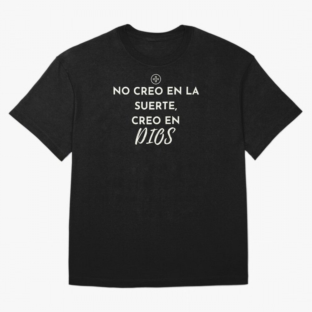 No creo en la suerte, creo en Dios Oversized T-Shirt Bring International Match Energy to FIFA World Cup 2026 Spirit, Capturing Germany, CR7, Stadium Chants, National Pride, Trophy Dreams and Unforgettable Football Memories; Perfect for Fans,