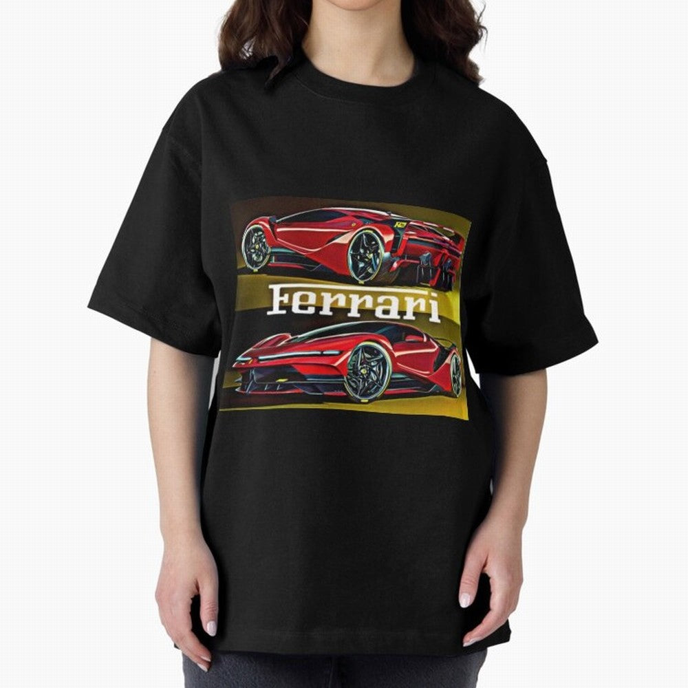Ferarri F Concept Oversized T-Shirt Celebrate Rivalries and Pride in the FIFA World Cup 2026 Group Stage Journey through Messi Highlights, Argentina Pride, Champion Mindset, Group Stage Buzz, Knockout Tension and Passionate Fan Culture; Made for