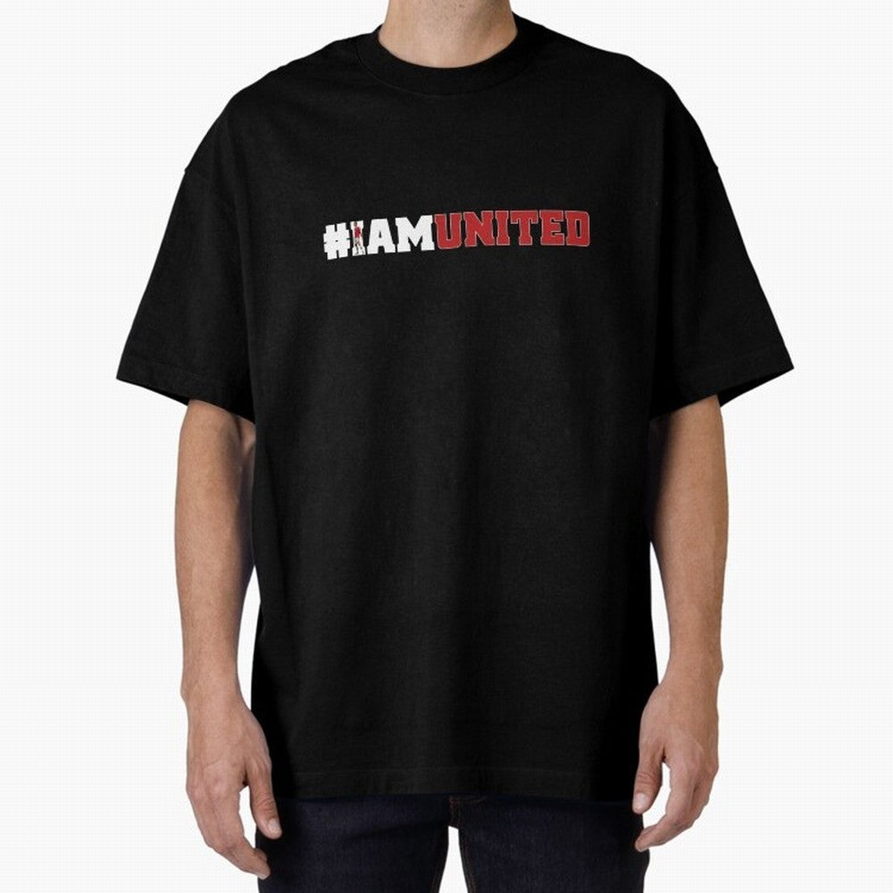 I am United Oversized T-Shirt Bring Stadium Energy to the FIFA World Cup 2026 Group Stage Journey through Messi and Cristiano Ronaldo Highlights, Portugal Pride, Global Supporter Spirit, Legendary Goals, National Colors and Tournament Celebration;
