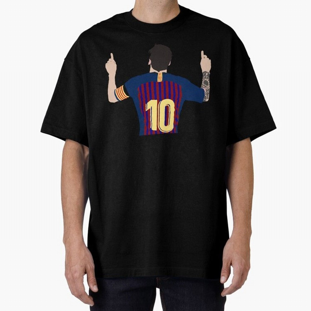 Lionel Messi Iconic Goal Celebration #o44 Oversized T-Shirt Join FIFA World Cup 2026 USA Canada Mexico Highlighting Mbappe, France Energy, Soccer Culture, Superstar Moments, National Team Dreams and Competitive Fire; Built for Supporters Chasing