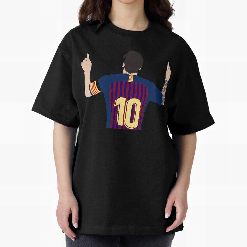 Lionel Messi Iconic Goal Celebration #o44 Oversized T-Shirt Join FIFA World Cup 2026 USA Canada Mexico Highlighting Mbappe, France Energy, Soccer Culture, Superstar Moments, National Team Dreams and Competitive Fire; Built for Supporters Chasing