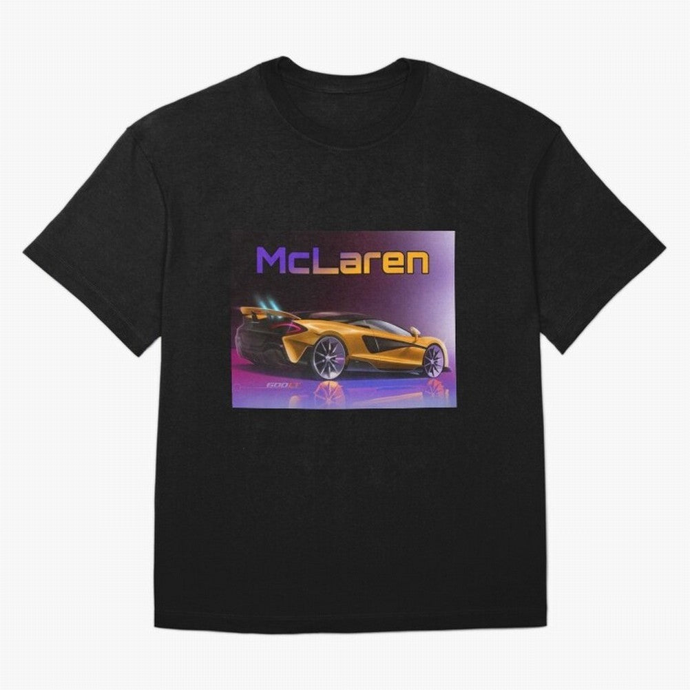 Mclaren in Gradient Metallic Color Oversized T-Shirt Experience FIFA World Cup 2026 USA Canada Mexico for Fans of CR7 and Messi and England and Germany, Bringing Goal Celebration Energy, Supporter Heritage, Football Icons and Worldwide Tournament
