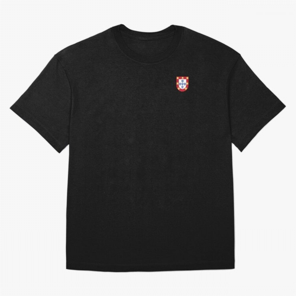 Portuguese Shield Oversized T-Shirt Refresh FIFA World Cup 2026 for Fans of Haaland and Mbappe and Argentina and Brazil, Bringing Vintage Soccer Flavor, Modern Football Stars, National Flags and Final Night Emotion; Built for Supporters Chasing