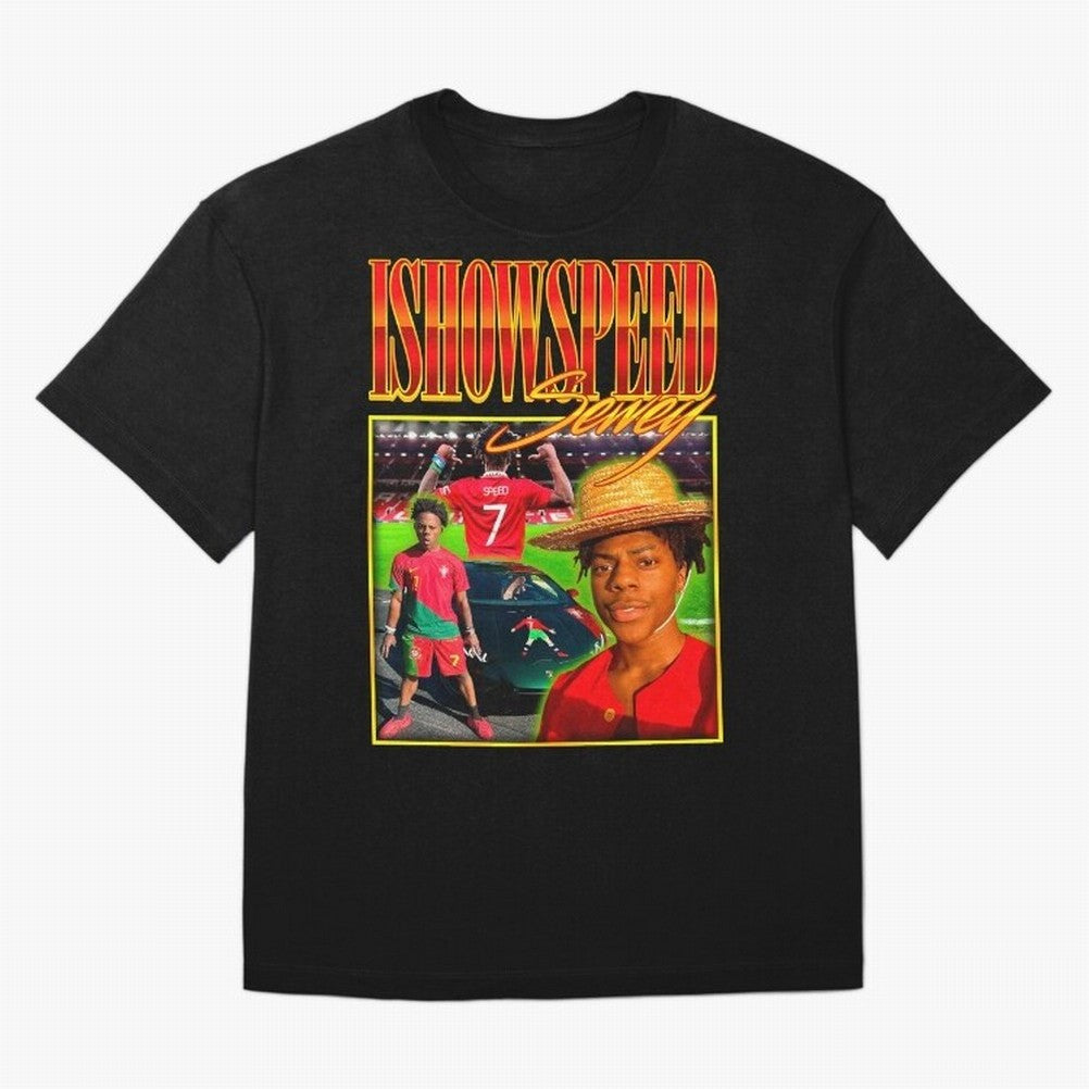 IShowSpeed Vintage Retro Y2K Design Oversized T-Shirt Live for the Drama of Global Football Passion for FIFA World Cup 2026 Group Stage, Capturing Neymar, Netherlands, Worldwide Fan Energy, Dramatic Goals, Stadium Lights and Championship