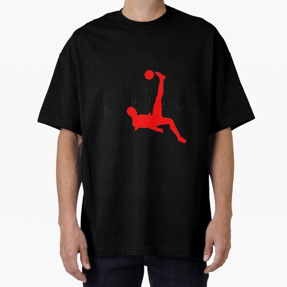 Air Ronaldo Classic T-Shirt Oversized T-Shirt Honor Champions and Dreams in Match Day Hype around FIFA World Cup 2026, Messi, England and Germany, Vintage Soccer Flavor, Modern Football Stars, National Flags and Final Night Emotion; Perfect for