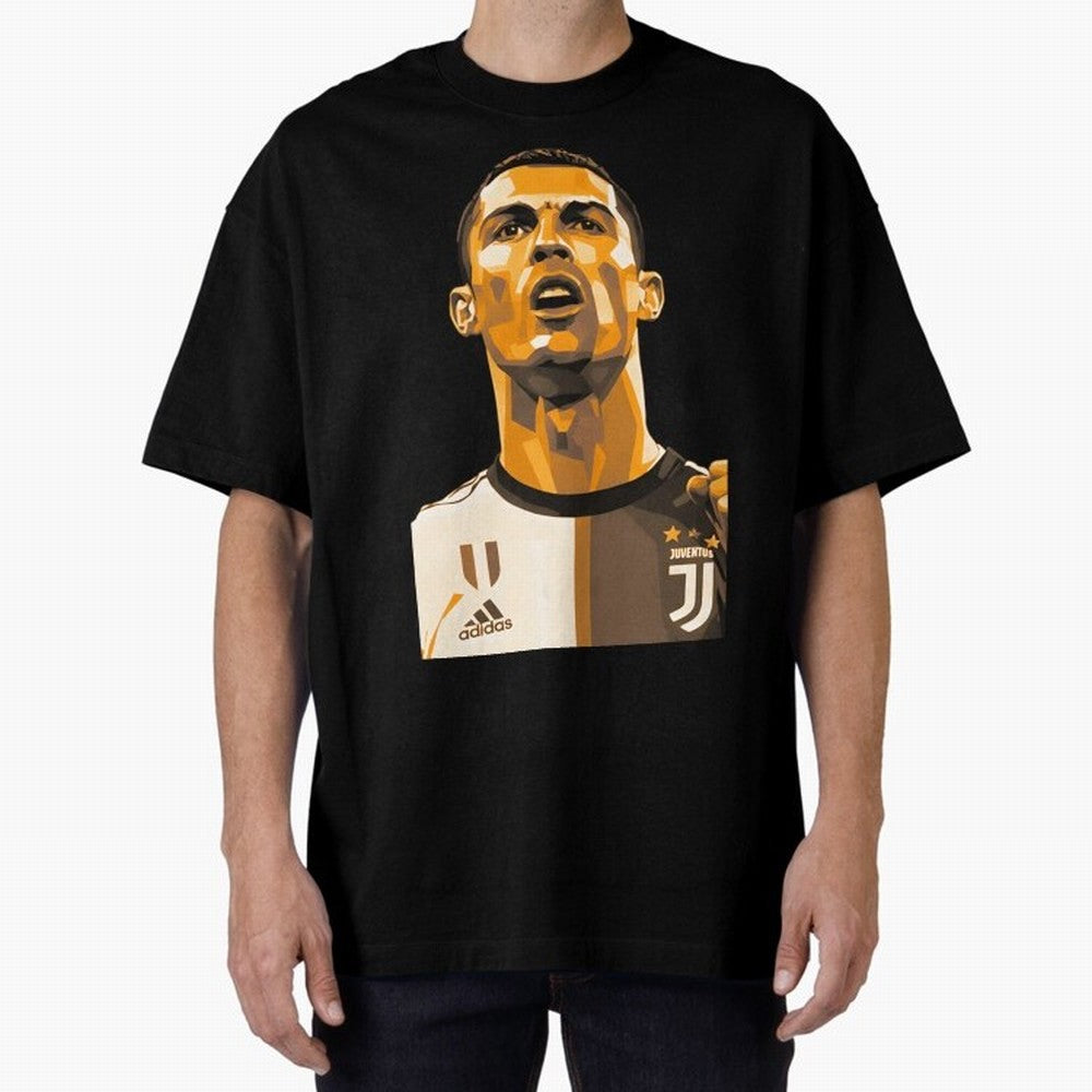 Ronaldo Oversized T-Shirt Show Match Day Excitement for FIFA World Cup 2026 Group Stage for Fans of Messi and England and Germany, Bringing Global Supporter Spirit, Legendary Goals, National Colors and Tournament Celebration; Great for Watch