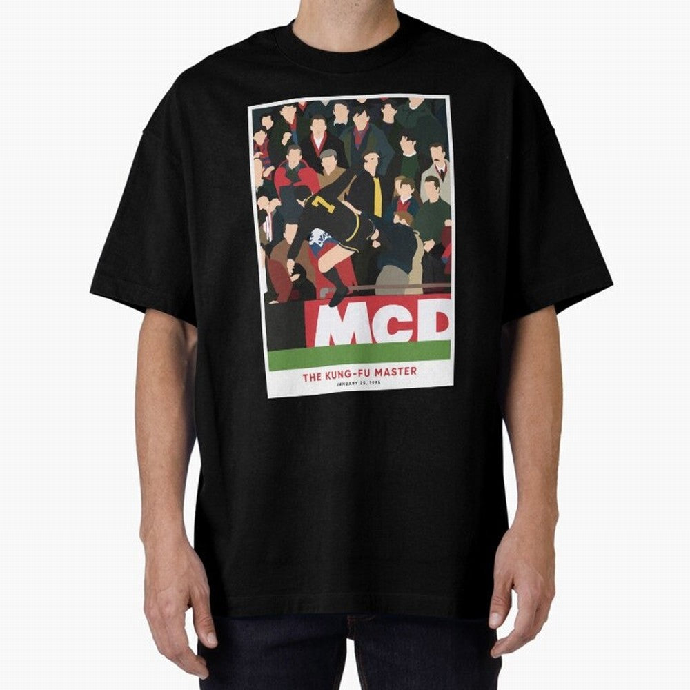 Eric Cantona The Kung-Fu Master Oversized T-Shirt Celebrate the Road through FIFA World Cup 2026 Group Stage Spirit, Highlighting England, Mbappe and Neymar, Football Festival Excitement, Trophy Ambitions, Country Rivalries and Star Player Buzz;