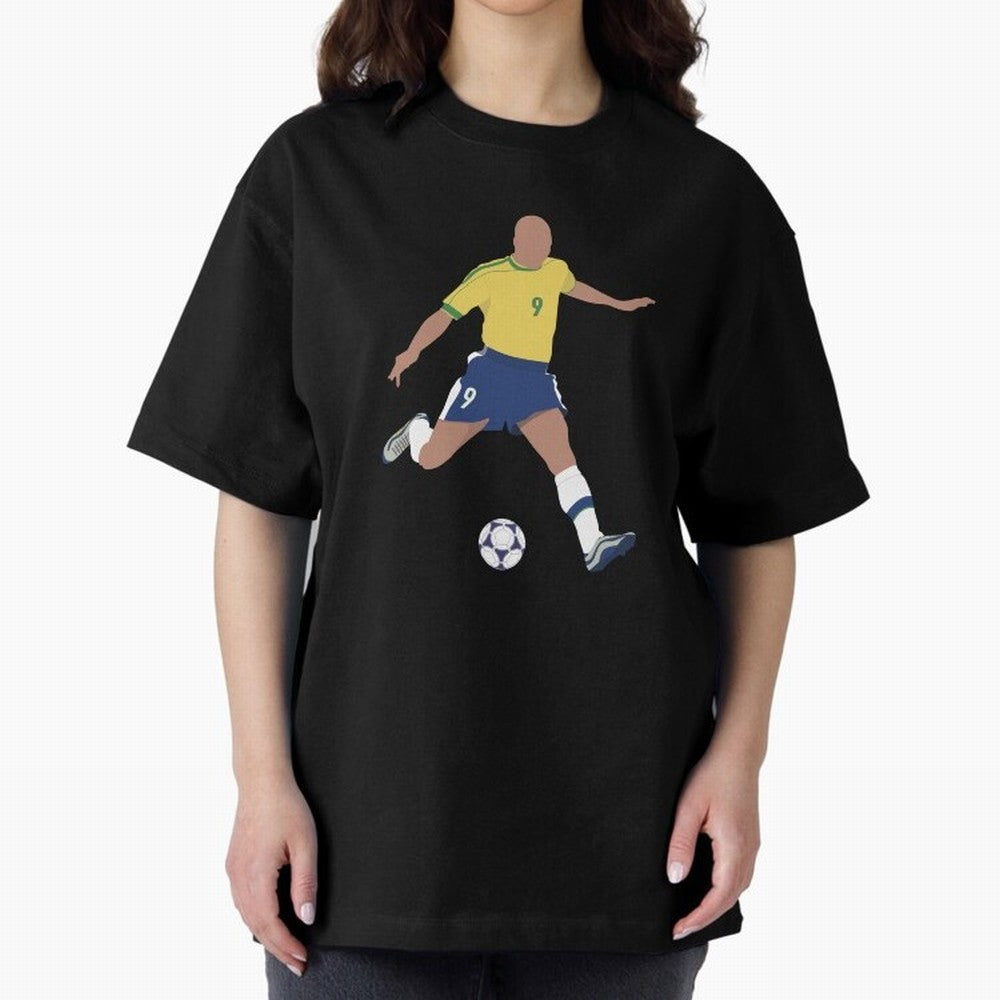 Ronaldo Lu¨ªs Naz¨¢rio de Lima - R9 Oversized T-Shirt Celebrate Football Dreams Across FIFA World Cup 2026 Group Stage Spirit, Capturing England, Messi and Cristiano Ronaldo, Goal Celebration Energy, Supporter Heritage, Football Icons and Worldwide