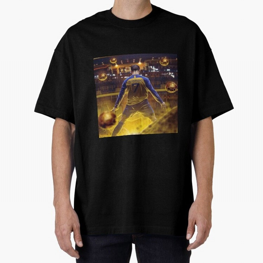 Ronaldo al nassr Oversized T-Shirt Relive FIFA World Cup 2026 USA Canada Mexico Spirit, Celebrating England, France and Netherlands, Neymar, Vintage Soccer Flavor, Modern Football Stars, National Flags and Final Night Emotion; Created for Match Day