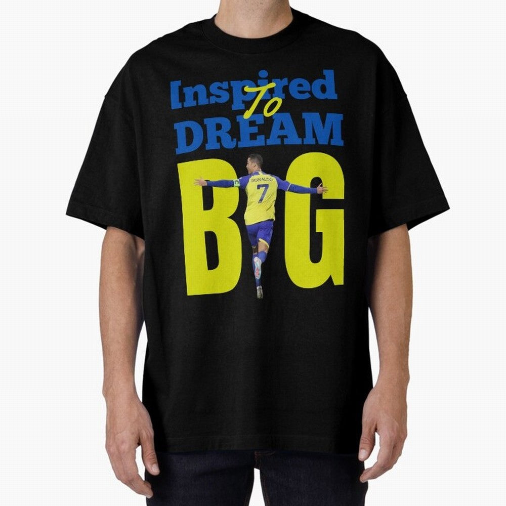 Inspired To Dream Big Oversized T-Shirt Show Match Day Excitement for the FIFA World Cup 2026 Journey through Haaland Highlights, Germany Pride, Football Passion, Legendary Performances, Festival Vibes and Supporter Community; Built for Supporters